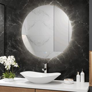 Зеркало Reflexion Hoop RF4343HO с сенсором антипаром холодной подсветкой 80х80